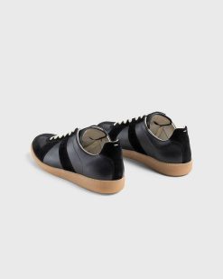 Maison Margiela Baskets Replique En Cuir Noir | Baskets