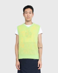 NTS Gilet Pull Pelucheux En Alpaga Vert | Tricots