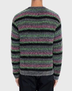 AGR Pull Ras Du Cou Fuzzy Mohair Multi | Tricots