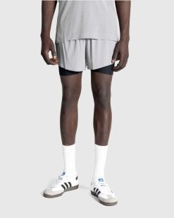 Y-3 Collant Court Running Gris/Noir | Shorts