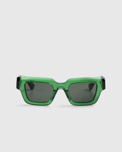 Bottega Veneta Lunettes De Soleil Carrees En Acetate A Charniere Vert | Des Lunettes De Soleil