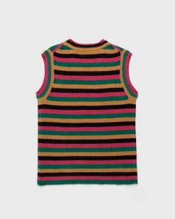 Wales Bonner Gilet En Tricot A Rayures Swing Multi | Tricots