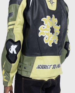 KUSIKOHC Veste Spidi Rider Noir/Vert Fonce | Vetements D'Exterieur