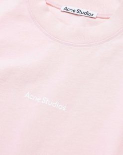 Acne Studios T-Shirt Logo Rose Pale | T-Shirts