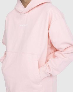 Acne Studios Sweat A Capuche Stamp Logo Rose Pale | Sueurs