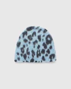 Dries van Noten Bonnet Tricot Mousse Bleu | Accessoires D'Hiver