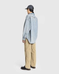 Acne Studios Chemise En Jean Monogram Bleu/Beige | Chemises