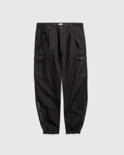 C.P. Company Pantalon Cargo En Lin Noir | Pantalon