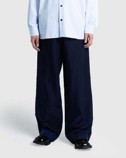 Dries van Noten Pantalon Primo Nylon Bleu | Pantalon