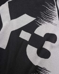 Y-3 Pull En Tricot A Logo Noir/Gris | Tricots