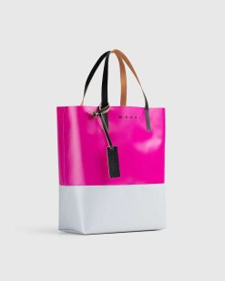 Marni Sac Shopping Tribeca Bicolore Rose/Gris | Sacs