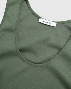 Lemaire Rib Debardeur Vert Fume | Vetements D'Exterieur