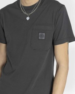 Stone Island T-Shirt A Poche Charbon | T-Shirts