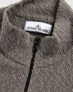 Stone Island Cardigan Zippe Musc | Tricots