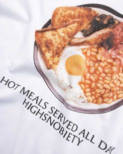 Highsnobiety T-Shirt Petit Dejeuner Anglais Blanc | T-Shirts