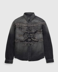 Y/Project Chemise En Jean Paris' Best Patch Noir | Chemises