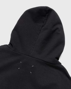 Maison Margiela Sweat A Capuche Logo Noir | Sueurs