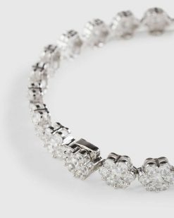 Hatton Labs Bracelet Tennis Marguerite Argent | Bijoux