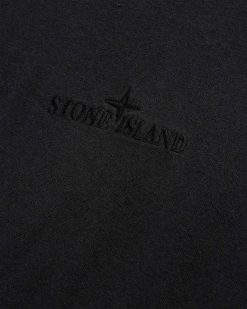 Stone Island T-Shirt A Logo Teint En Piece Noir | T-Shirts