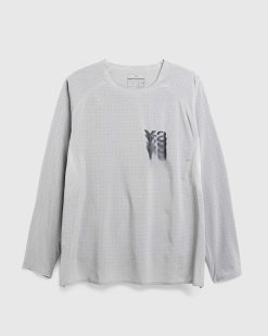 Y-3 Running Manches Longues Gris | T-Shirts