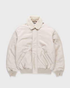 Acne Studios Veste Col Shearling Beige | Vetements D'Exterieur