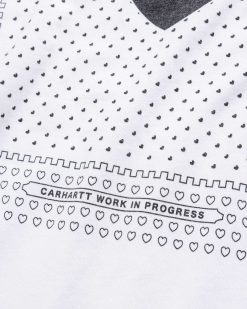 Carhartt WIP T-Shirt Bandana Heart Blanc/Noir/Stone Washed | T-Shirts