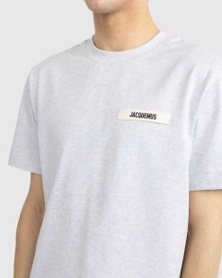 JACQUEMUS Le T-Shirt Gros Grain Gris | T-Shirts