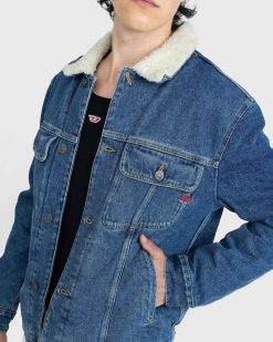 Diesel Veste D-Barcy-T Bleu | Vetements D'Exterieur