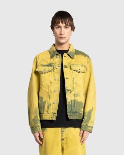 Dries van Noten Veste En Jean Vuskin Citron Vert | Vetements D'Exterieur