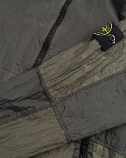 Stone Island Veste A Capuche En Metal Et Nylon Musk | Vetements D'Exterieur