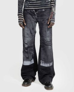 Jean Paul Gaultier Denim Trompe L'Oeil Jeans Noir/Gris | Pantalon