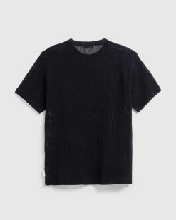 Highsnobiety HS05 T-Shirt En Maille Teintee Par Pigments Noir | T-Shirts