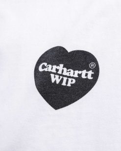 Carhartt WIP T-Shirt Bandana Heart Blanc/Noir/Stone Washed | T-Shirts