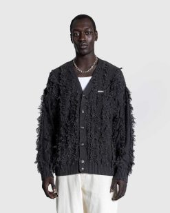 Patta Cardigan Tricote A Franges Nuit Sans Lune | Tricots