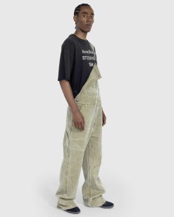 Acne Studios Salopette Toile Kaki Beige | Pantalon