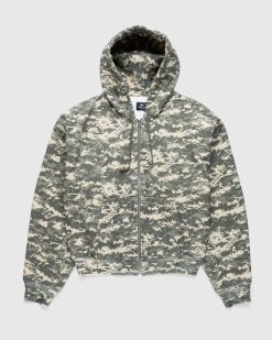 Patta Pull A Capuche Zippe Digi Waffle Multi/Spray Camo | Sueurs