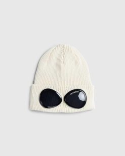 C.P. Company Bonnet Goggle Tricot Pistache | Chapeaux