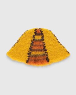 Marni Bonnet Mohair Color-Block Orange | Chapeaux