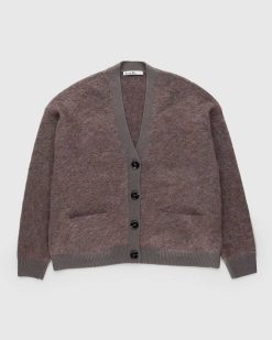 Acne Studios Cardigan Mohair Marron | Tricots