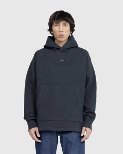 Acne Studios Sweat A Capuche Logo Noir | Sueurs