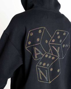 Awake NY Sweat A Capuche Dice Strass Noir | Sueurs