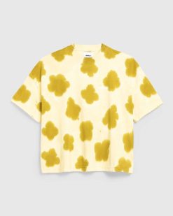 Bonsai T-Shirt A Logo Teint Jaune | T-Shirts