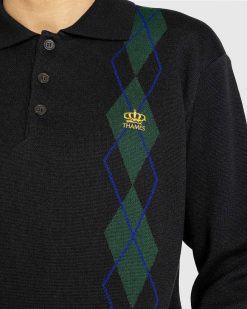 THAMES MMXX. Polo Ana Nuva Noir | Tricots