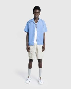 Highsnobiety HS05 Chemise Brossee A Manches Courtes Bleu | Chemises