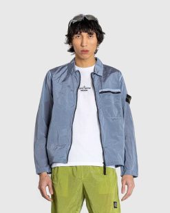 Stone Island Surchemise Nylon Metal Bleu Ciel | Vetements D'Exterieur