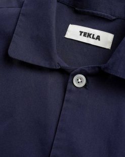 Tekla Chemise De Pyjama En Popeline True Navy | Sous-Vetement