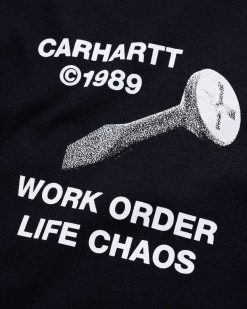 Carhartt WIP T-Shirt Noir A Vis Etrange S/S | T-Shirts