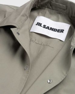 Jil Sander Veste Logo Vert Moyen | Vetements D'Exterieur