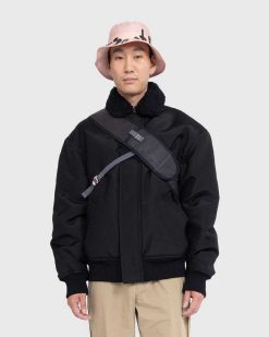 Acne Studios Veste Col Shearling Noir | Vetements D'Exterieur