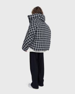 Marni Doudoune Oversize A Carreaux Noir | Vetements D'Exterieur